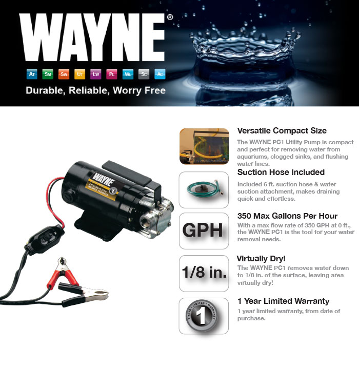 Wayne 12Volt Transfer PumpPC1 The Home Depot